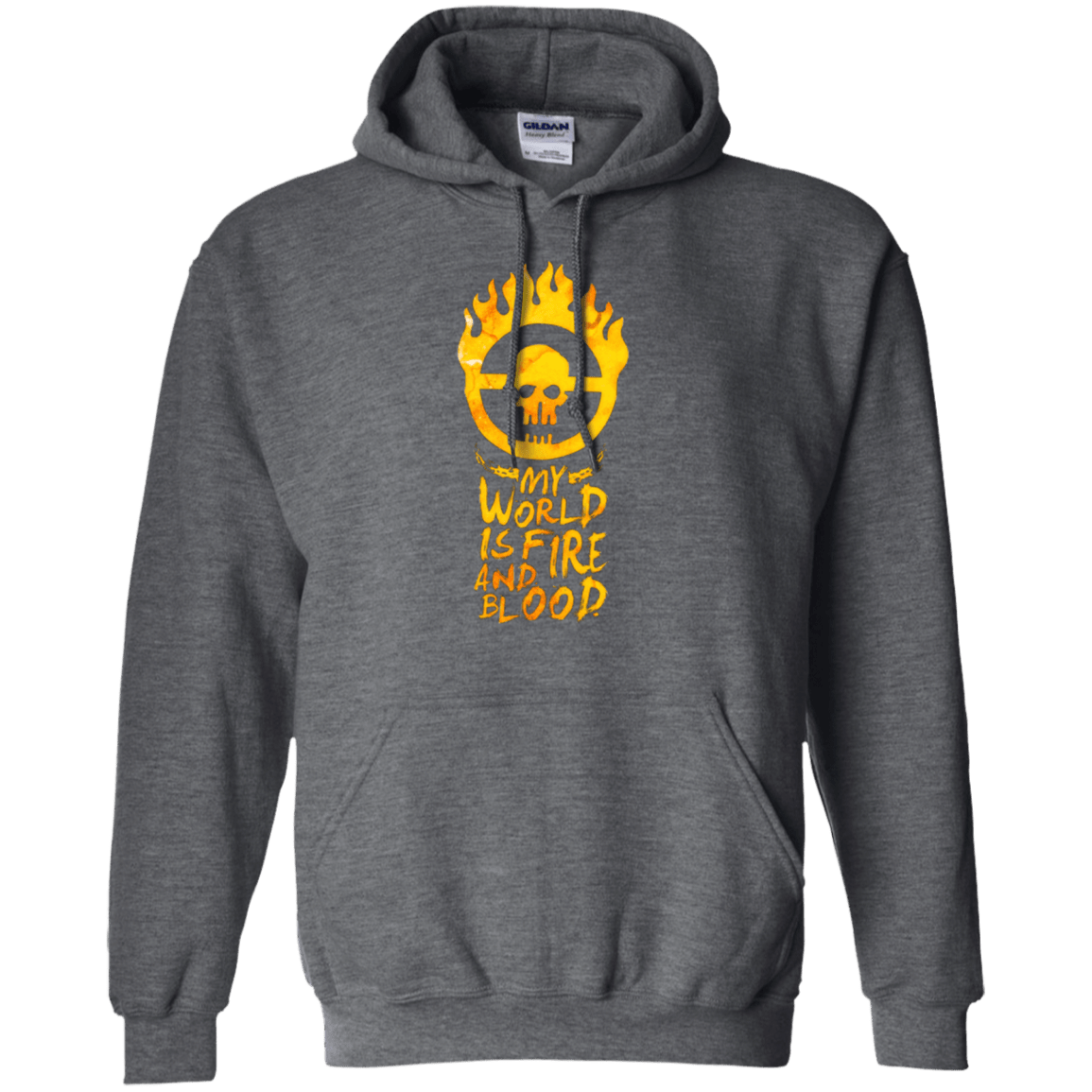 Sweatshirts Dark Heather / Small My World Is Fire Pullover Hoodie