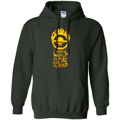 Sweatshirts Forest Green / Small My World Is Fire Pullover Hoodie