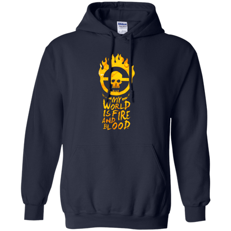 Sweatshirts Navy / Small My World Is Fire Pullover Hoodie