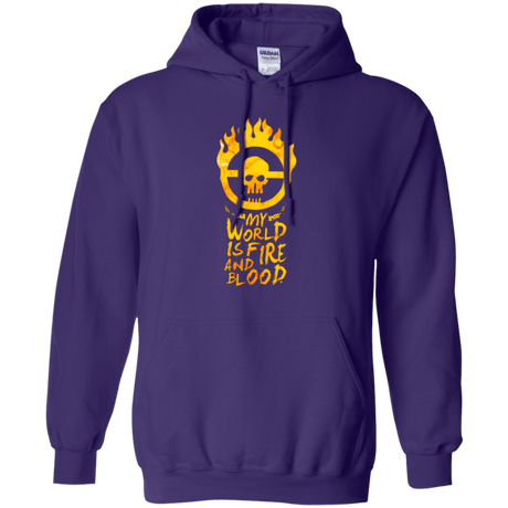 Sweatshirts Purple / Small My World Is Fire Pullover Hoodie