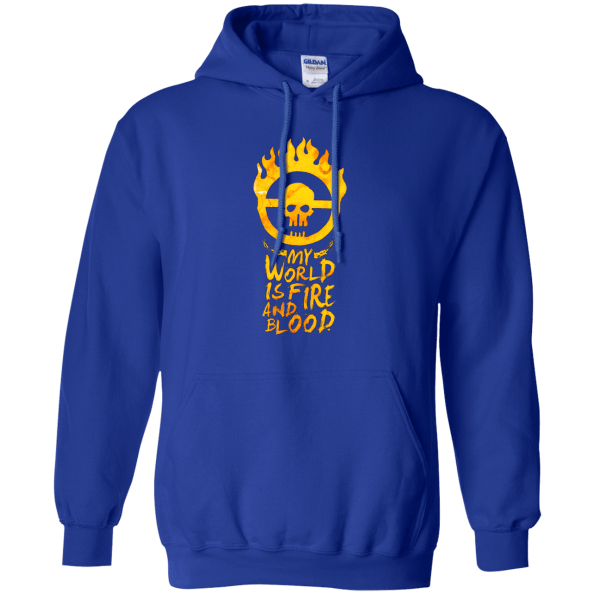 Sweatshirts Royal / Small My World Is Fire Pullover Hoodie