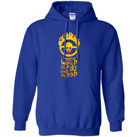 Sweatshirts Royal / Small My World Is Fire Pullover Hoodie