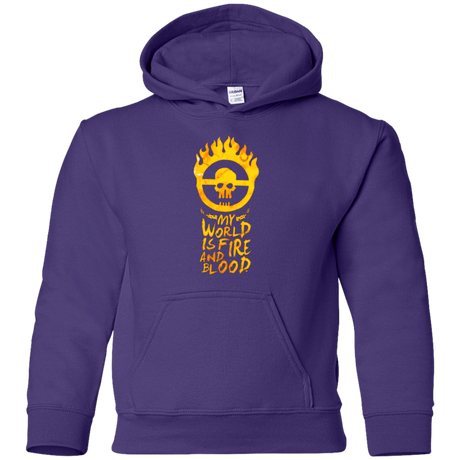 Sweatshirts Purple / YS My World Is Fire Youth Hoodie