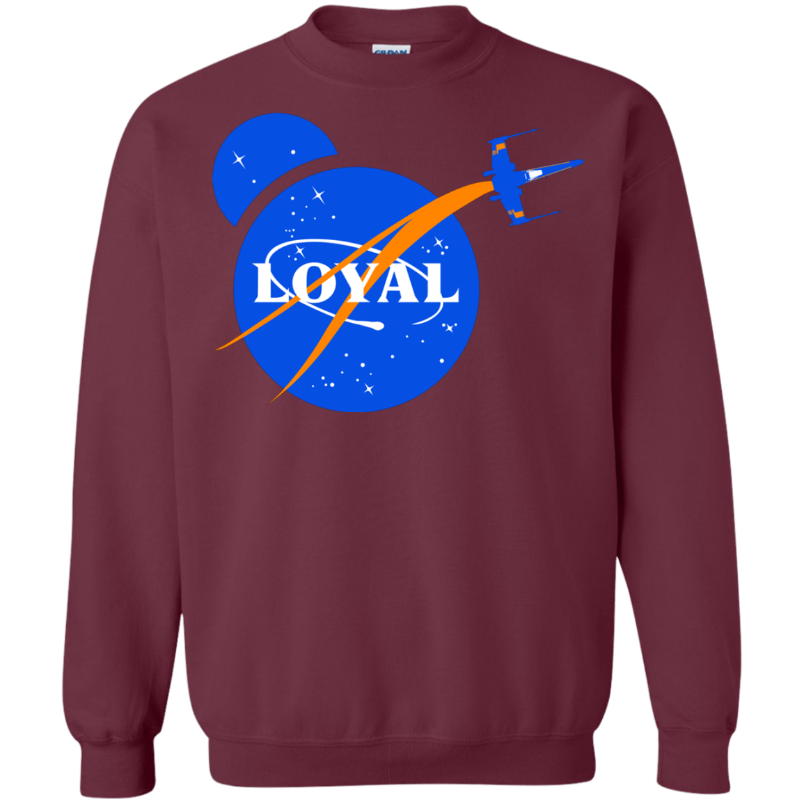 Sweatshirts Maroon / S Nasa Dameron Loyal Crewneck Sweatshirt