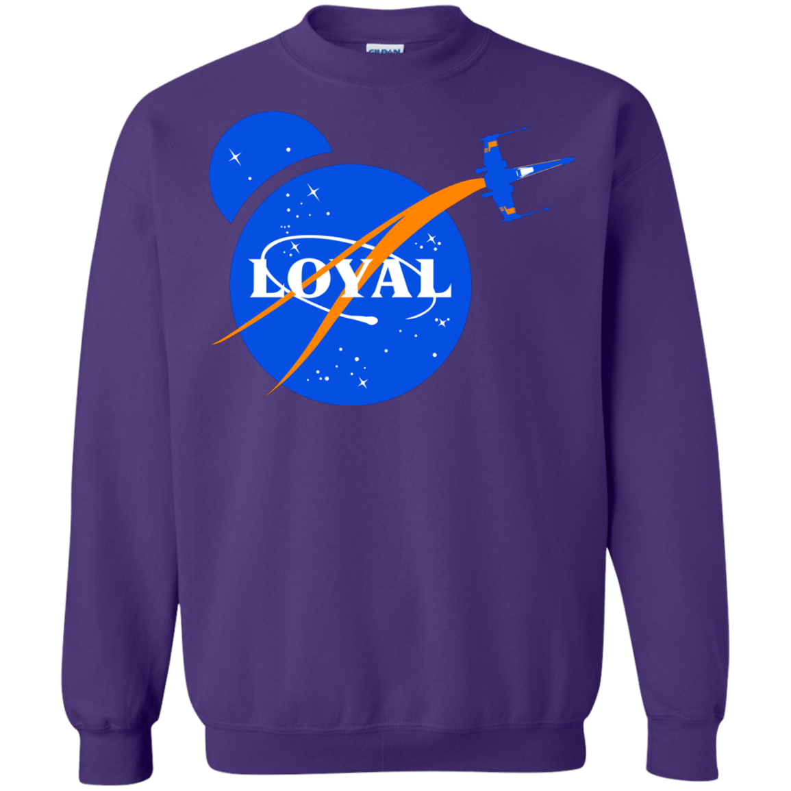 Sweatshirts Purple / S Nasa Dameron Loyal Crewneck Sweatshirt