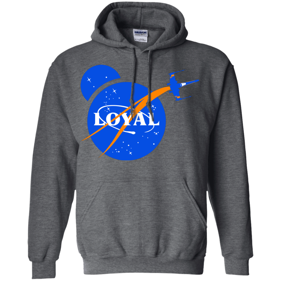 Sweatshirts Dark Heather / S Nasa Dameron Loyal Pullover Hoodie