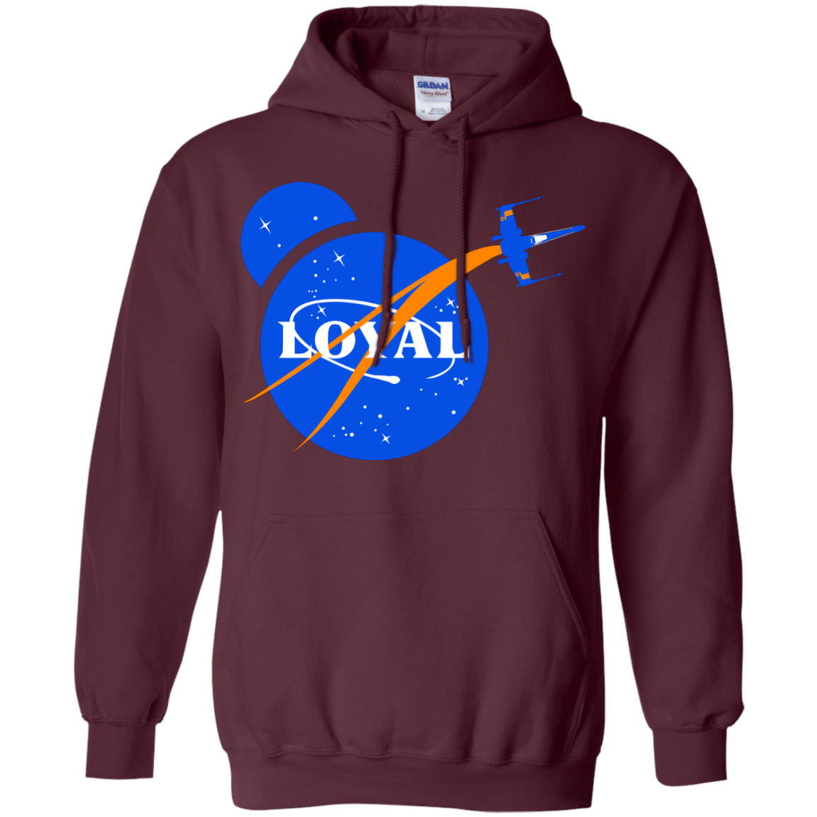 Sweatshirts Maroon / S Nasa Dameron Loyal Pullover Hoodie