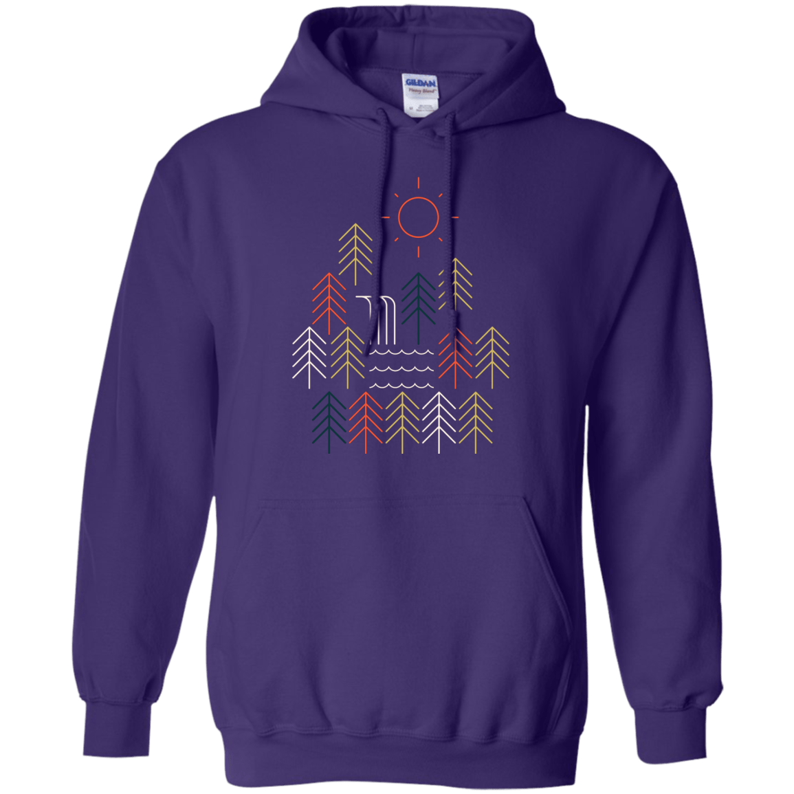 Sweatshirts Purple / S Nature Timestee Pullover Hoodie