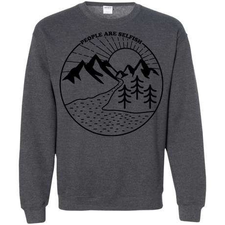 Sweatshirts Dark Heather / S Nature vs. People Crewneck Sweatshirt