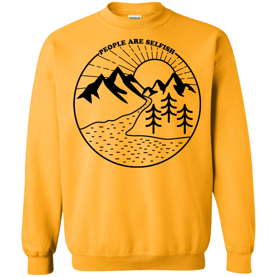 Sweatshirts Gold / S Nature vs. People Crewneck Sweatshirt