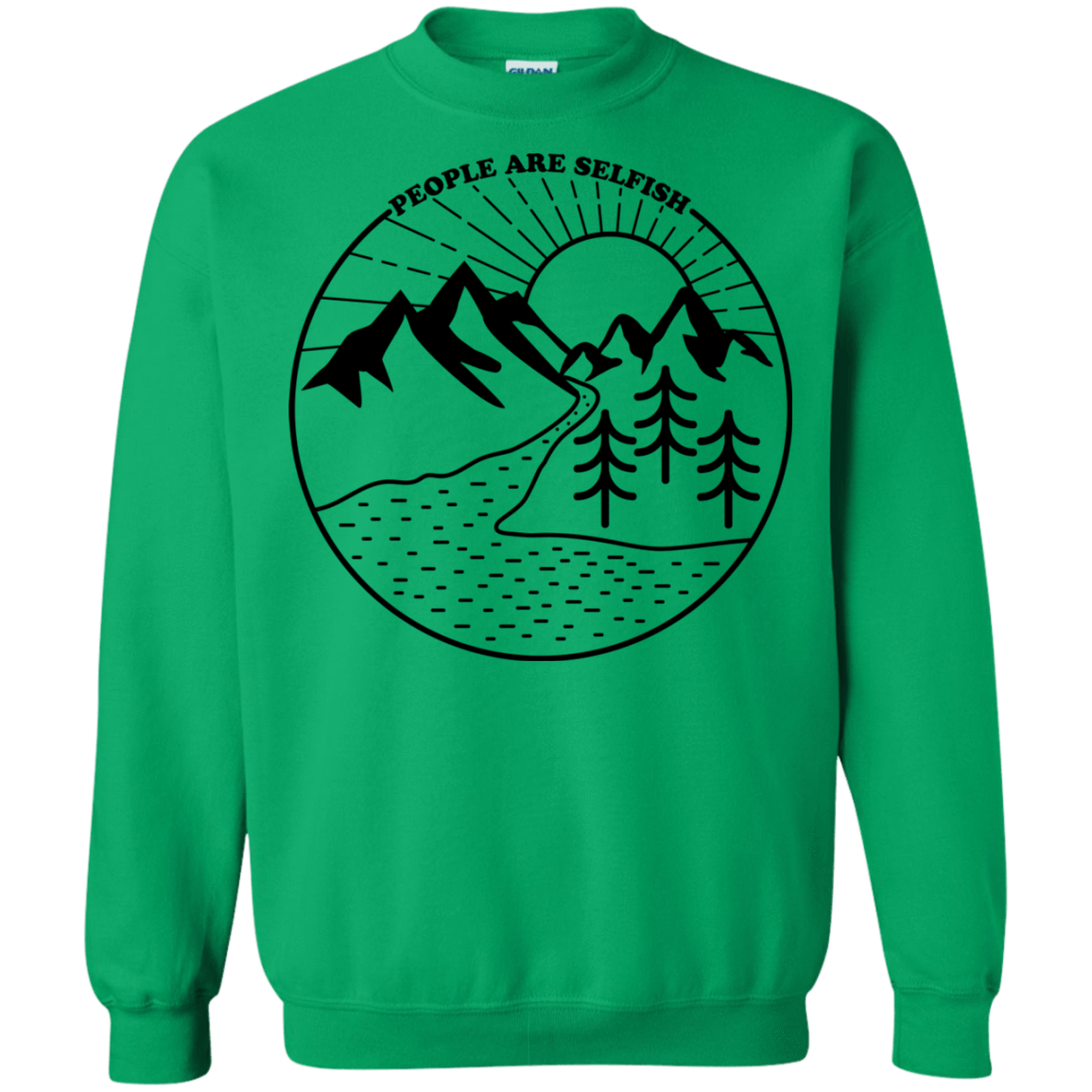 Sweatshirts Irish Green / S Nature vs. People Crewneck Sweatshirt
