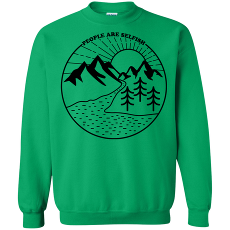 Sweatshirts Irish Green / S Nature vs. People Crewneck Sweatshirt