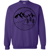 Sweatshirts Purple / S Nature vs. People Crewneck Sweatshirt