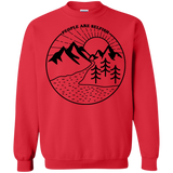 Sweatshirts Red / S Nature vs. People Crewneck Sweatshirt