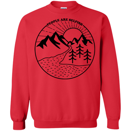 Sweatshirts Red / S Nature vs. People Crewneck Sweatshirt