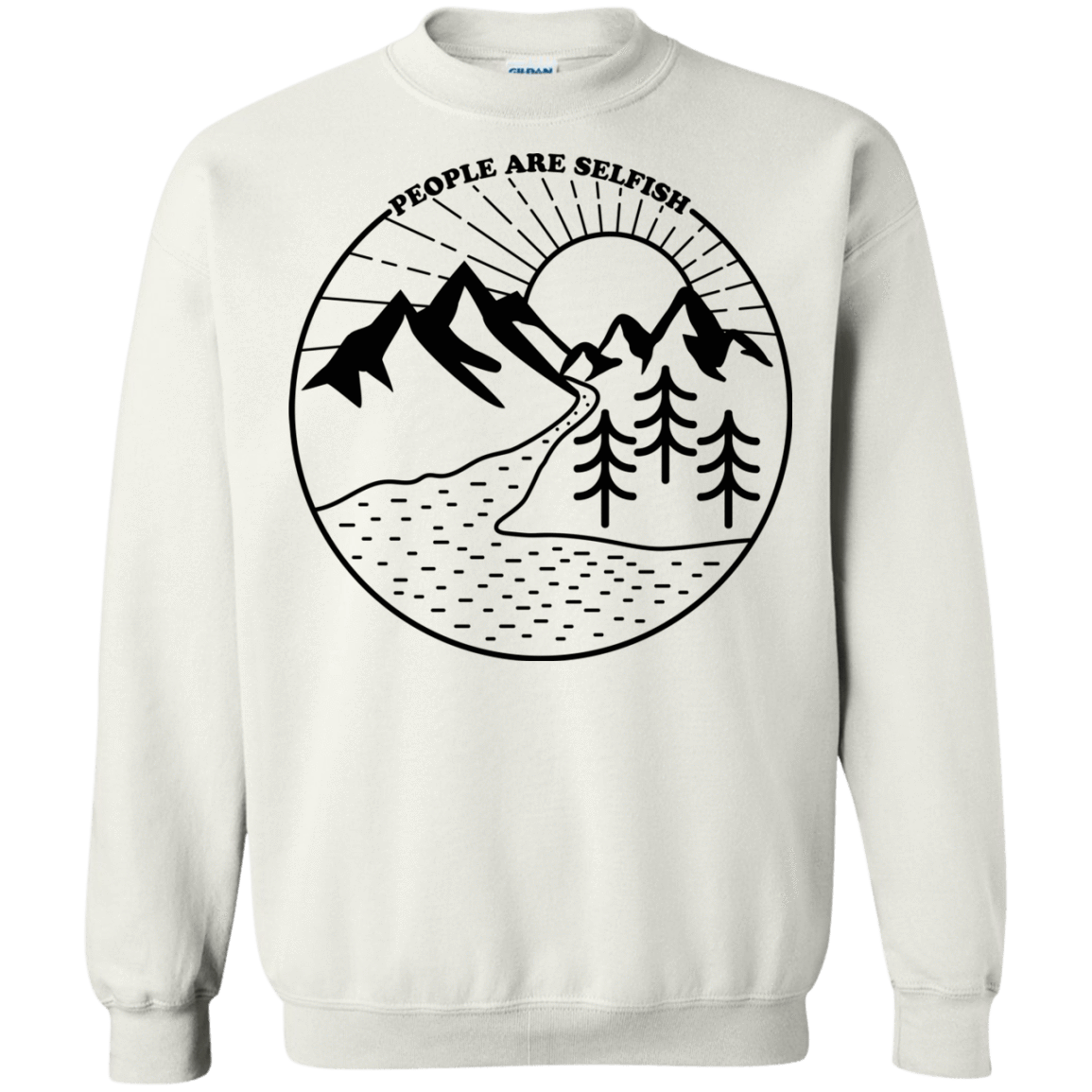 Sweatshirts White / S Nature vs. People Crewneck Sweatshirt