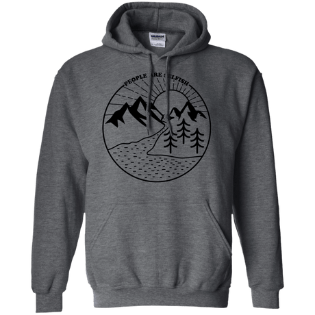 Sweatshirts Dark Heather / S Nature vs. People Pullover Hoodie