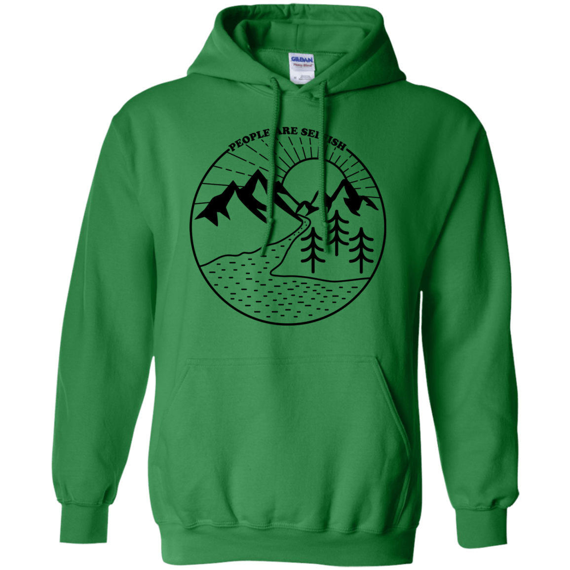 Sweatshirts Irish Green / S Nature vs. People Pullover Hoodie