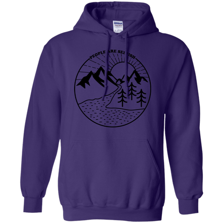 Sweatshirts Purple / S Nature vs. People Pullover Hoodie