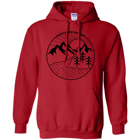 Sweatshirts Red / S Nature vs. People Pullover Hoodie