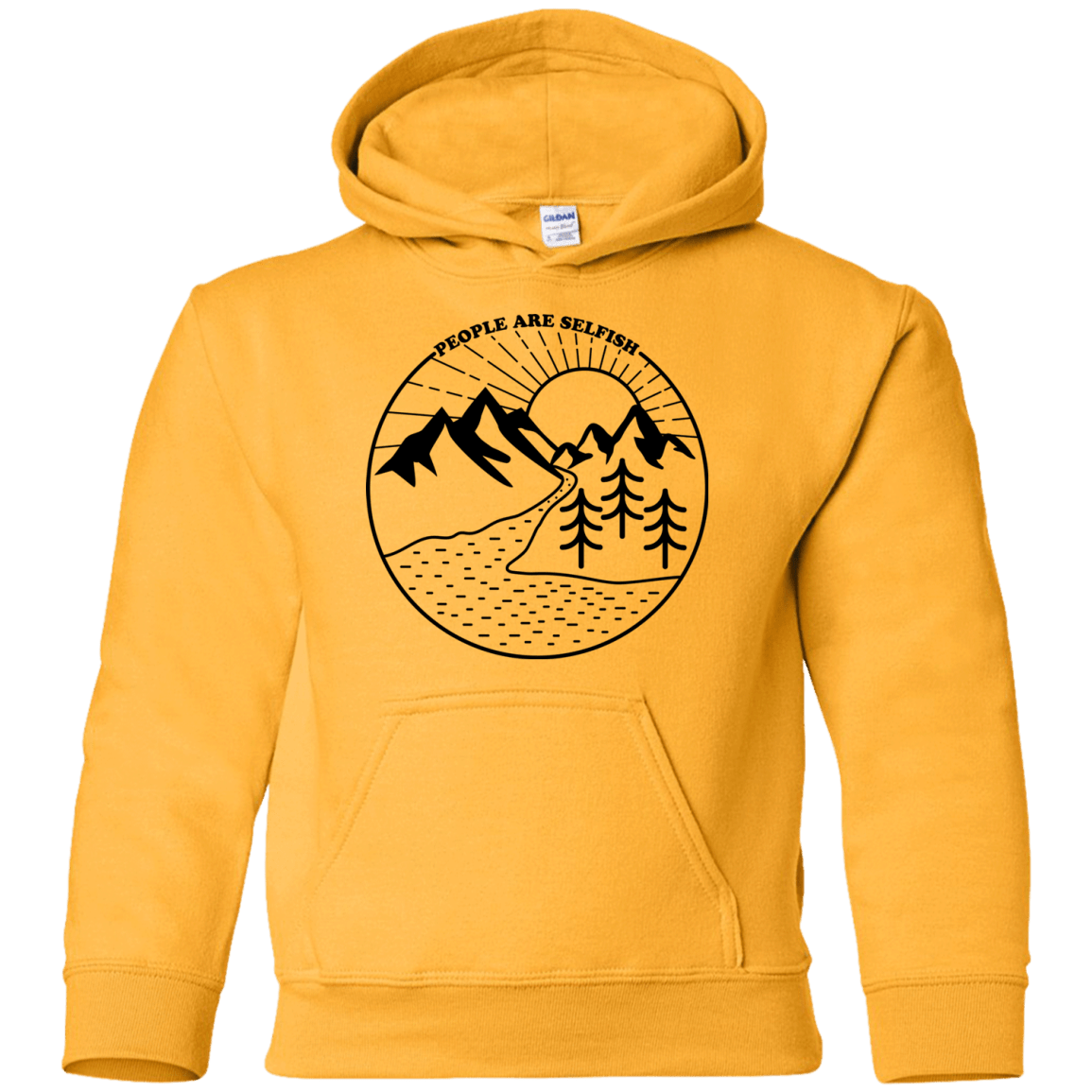 Sweatshirts Gold / YS Nature vs. People Youth Hoodie