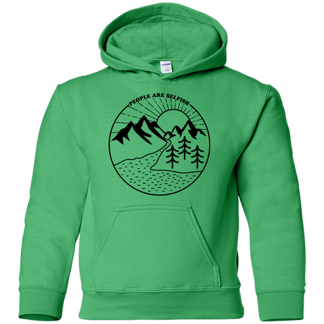 Sweatshirts Irish Green / YS Nature vs. People Youth Hoodie