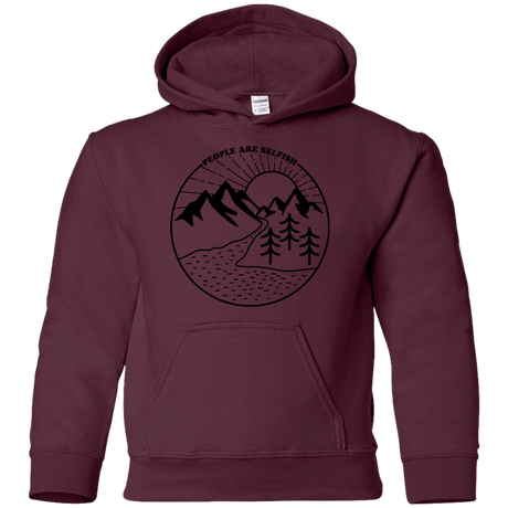 Sweatshirts Maroon / YS Nature vs. People Youth Hoodie