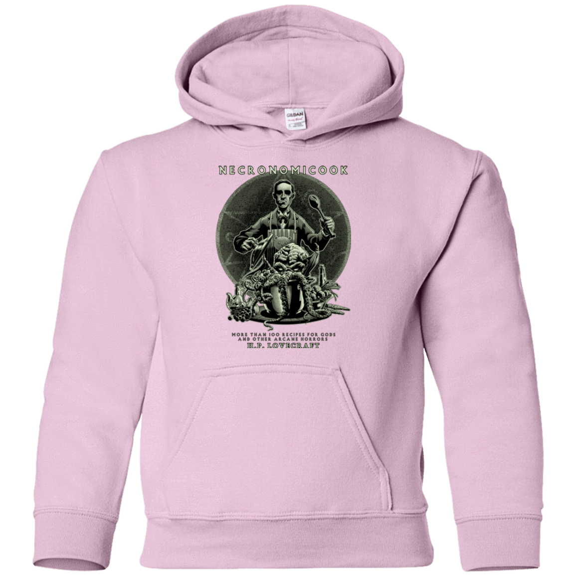 Sweatshirts Light Pink / YS Necronomicook Youth Hoodie