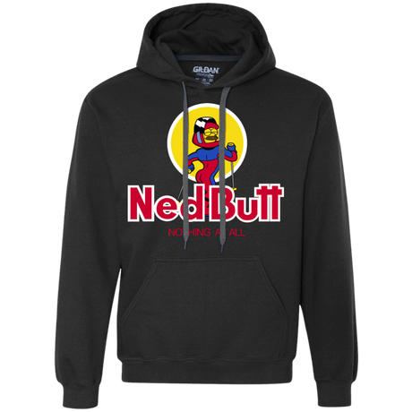 Sweatshirts Black / S Ned Butt Premium Fleece Hoodie