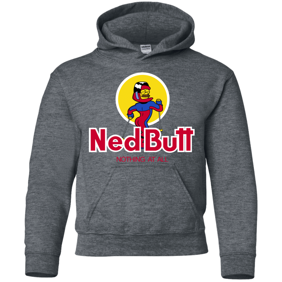 Sweatshirts Dark Heather / YS Ned Butt Youth Hoodie
