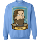 Sweatshirts Carolina Blue / Small Ned Stark Head Crewneck Sweatshirt