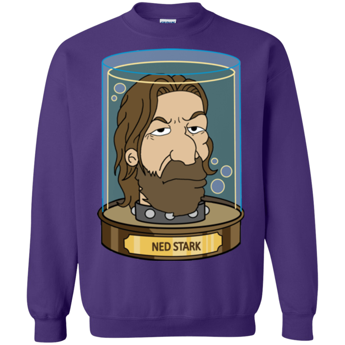 Sweatshirts Purple / Small Ned Stark Head Crewneck Sweatshirt