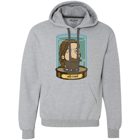 Sweatshirts Sport Grey / Small Ned Stark Head Premium Fleece Hoodie