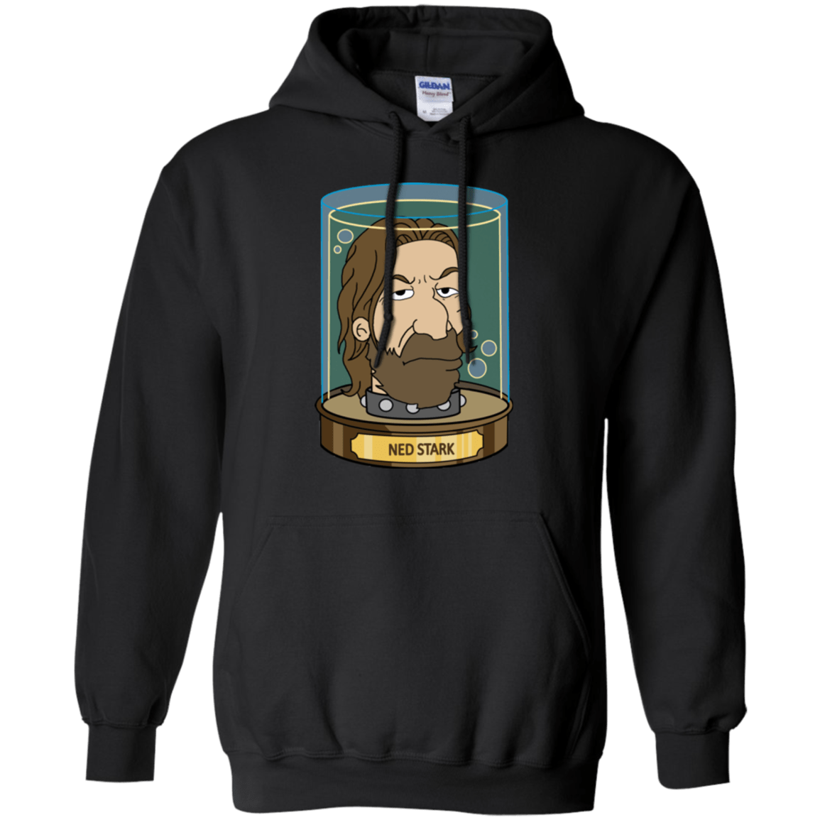 Sweatshirts Black / Small Ned Stark Head Pullover Hoodie