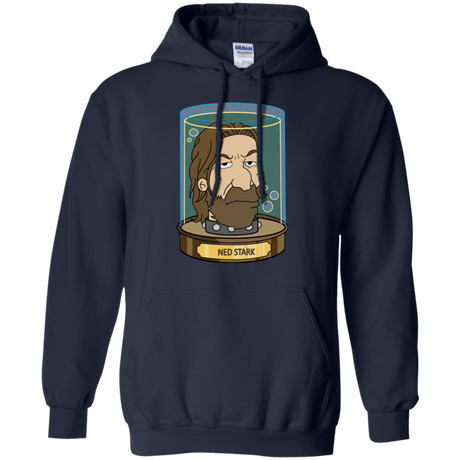 Sweatshirts Navy / Small Ned Stark Head Pullover Hoodie