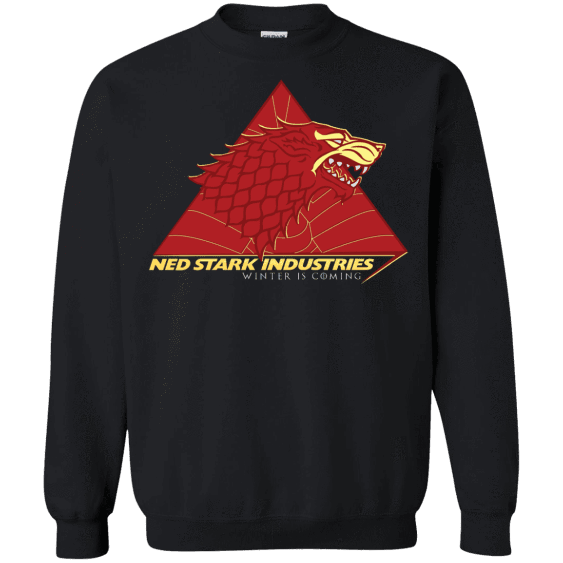 Sweatshirts Black / S Ned Stark Industries Crewneck Sweatshirt