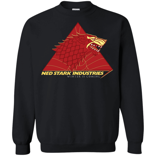 Sweatshirts Black / S Ned Stark Industries Crewneck Sweatshirt