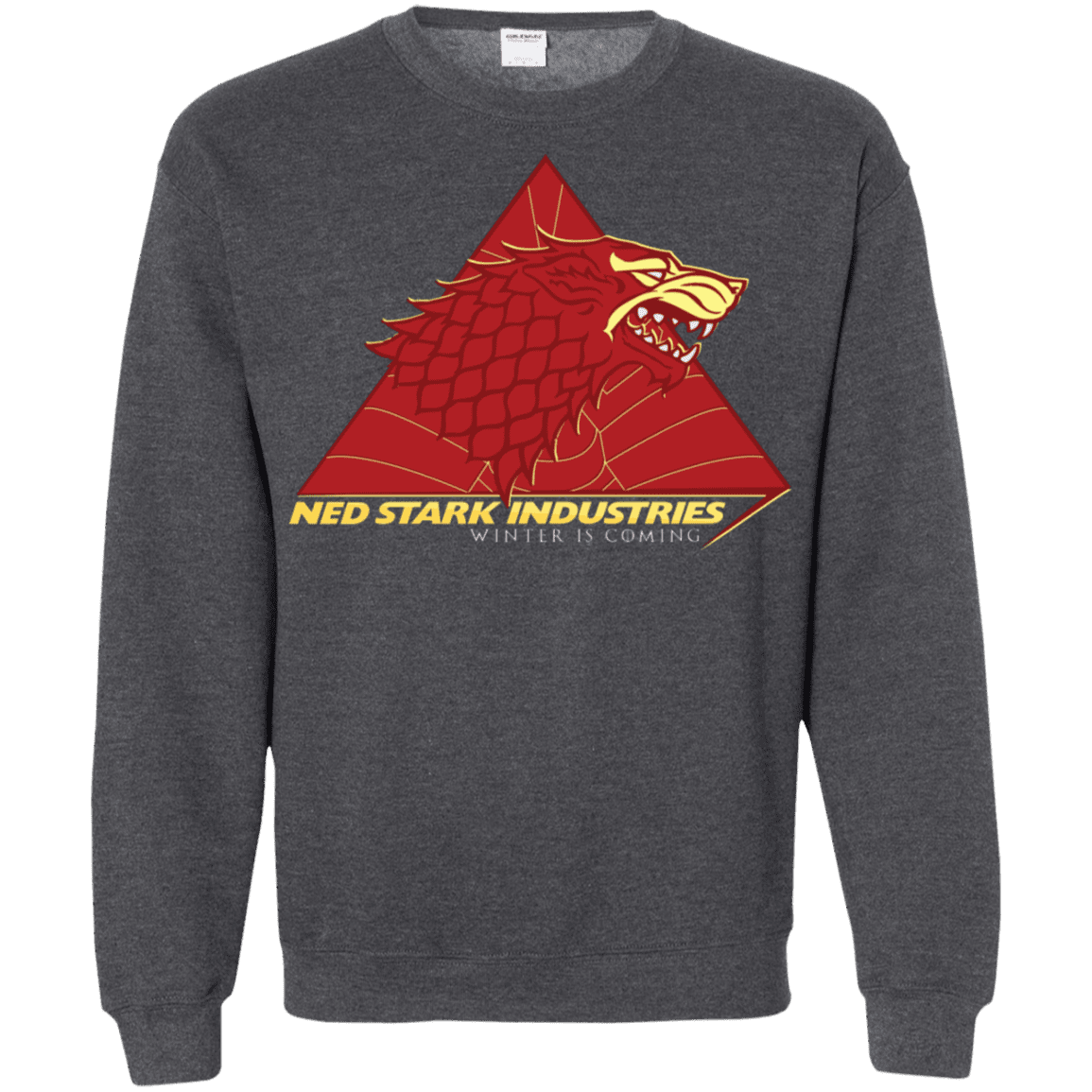 Sweatshirts Dark Heather / S Ned Stark Industries Crewneck Sweatshirt