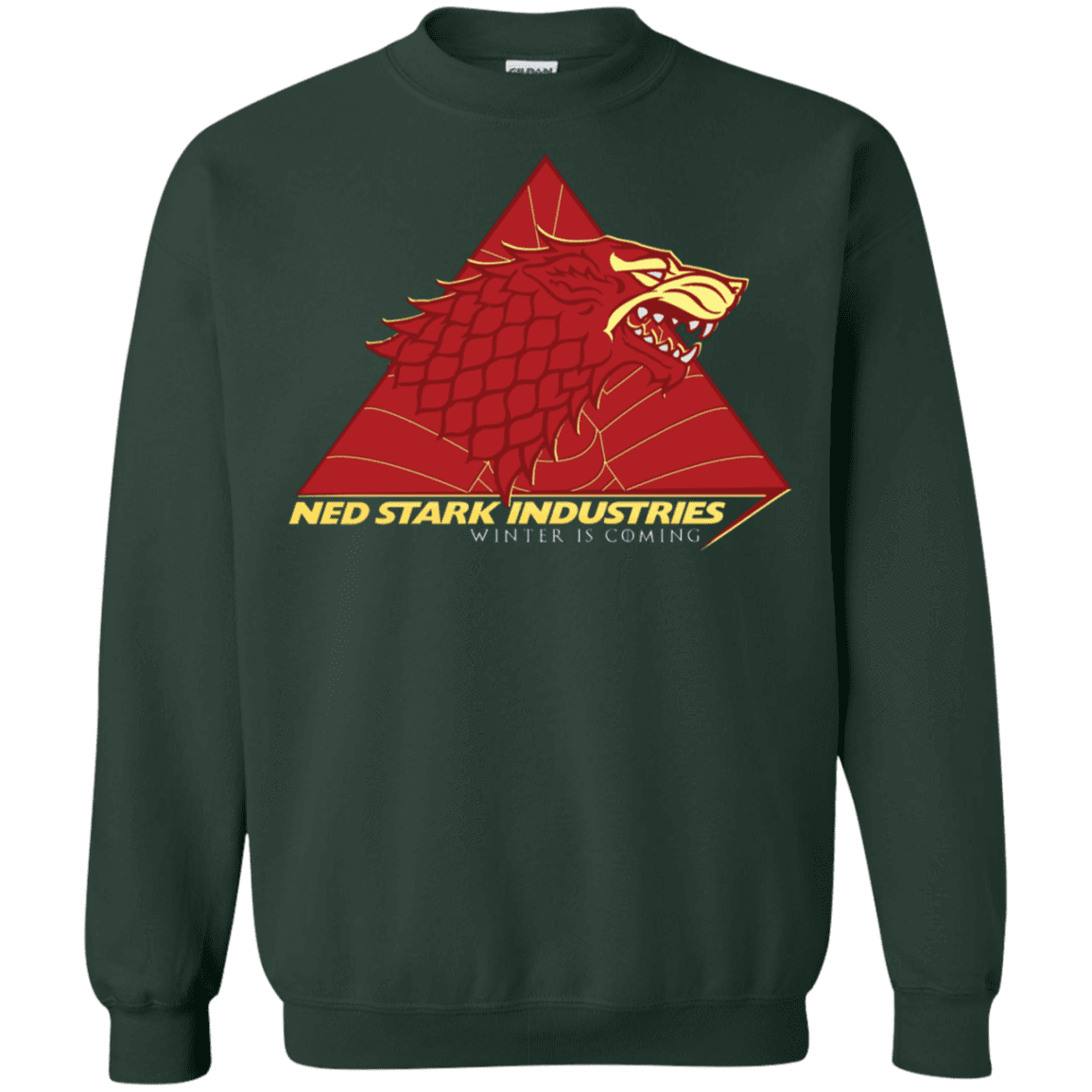 Sweatshirts Forest Green / S Ned Stark Industries Crewneck Sweatshirt