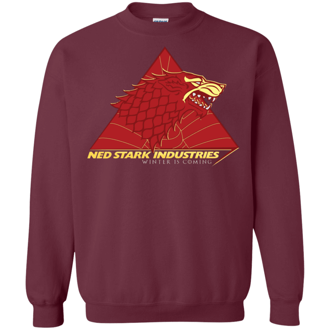 Sweatshirts Maroon / S Ned Stark Industries Crewneck Sweatshirt