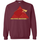 Sweatshirts Maroon / S Ned Stark Industries Crewneck Sweatshirt