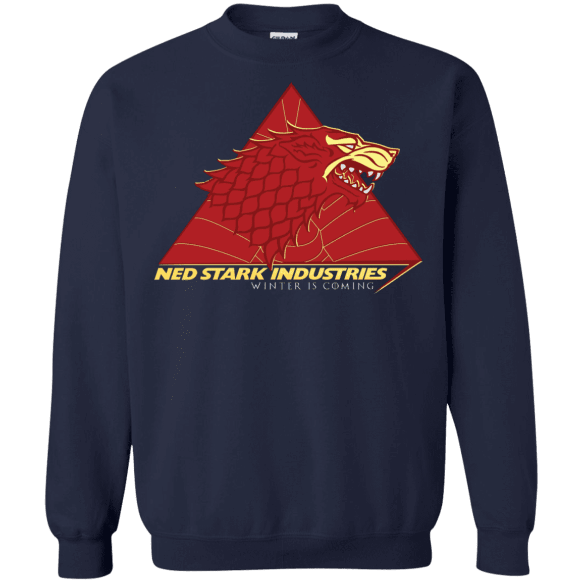 Sweatshirts Navy / S Ned Stark Industries Crewneck Sweatshirt