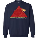 Sweatshirts Navy / S Ned Stark Industries Crewneck Sweatshirt