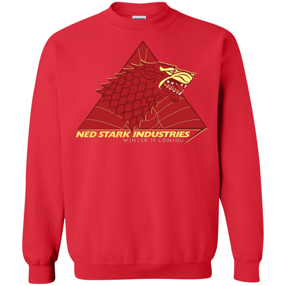 Sweatshirts Red / S Ned Stark Industries Crewneck Sweatshirt