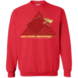 Sweatshirts Red / S Ned Stark Industries Crewneck Sweatshirt