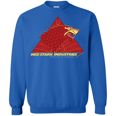 Sweatshirts Royal / S Ned Stark Industries Crewneck Sweatshirt