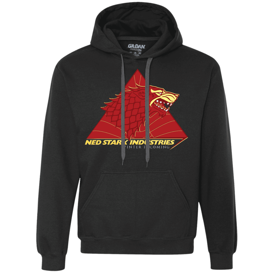 Sweatshirts Black / S Ned Stark Industries Premium Fleece Hoodie