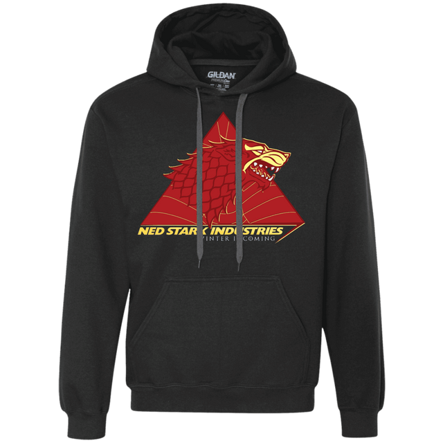 Sweatshirts Black / S Ned Stark Industries Premium Fleece Hoodie