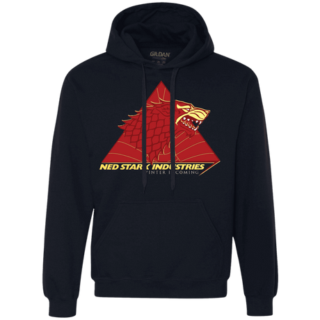 Sweatshirts Navy / S Ned Stark Industries Premium Fleece Hoodie