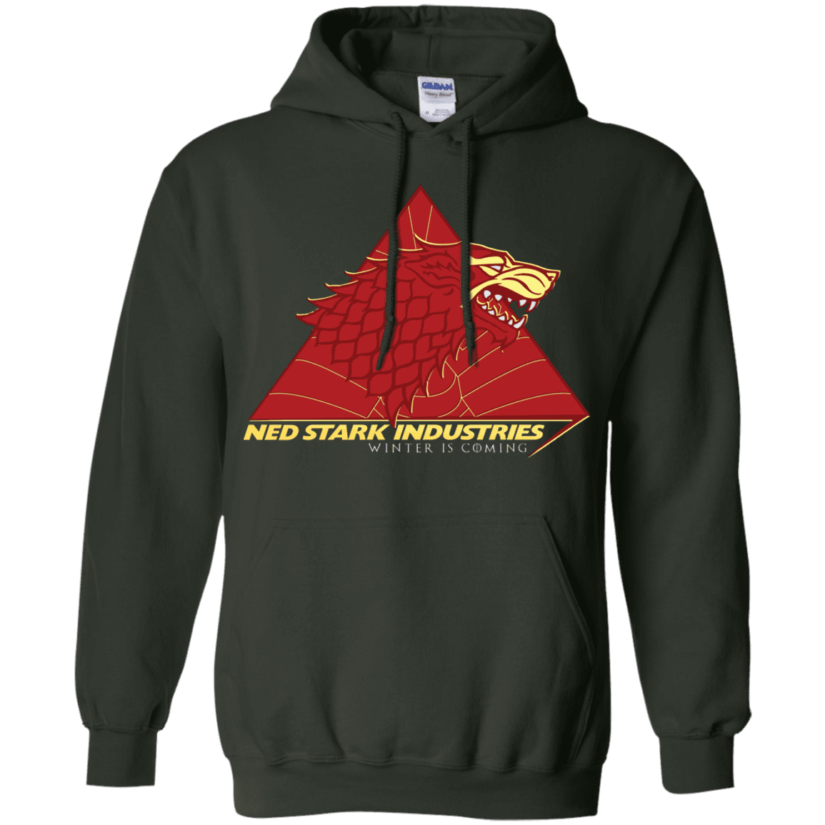 Sweatshirts Forest Green / S Ned Stark Industries Pullover Hoodie